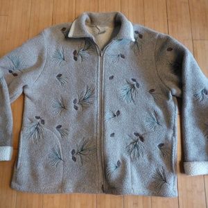 fleece warm walking zip up jacket teddi calif